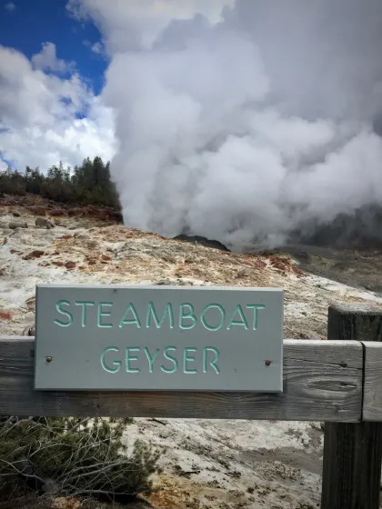Steamboat Geyser - Yellowstone National Park 