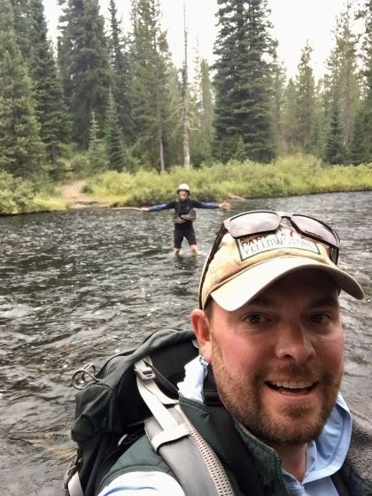 Selfie in the river 