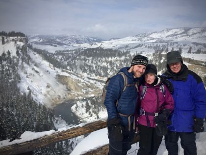 Family Photo in Yellowstone 