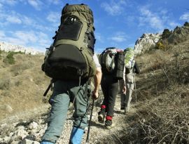 Hiking in Yellowstone National Park 
