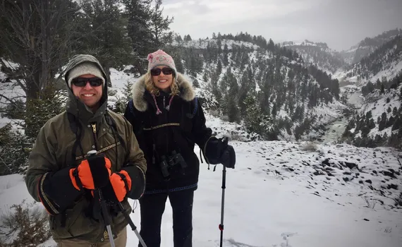 Snowshoeing in Yellowstone Snowshoeing in Yellowstone